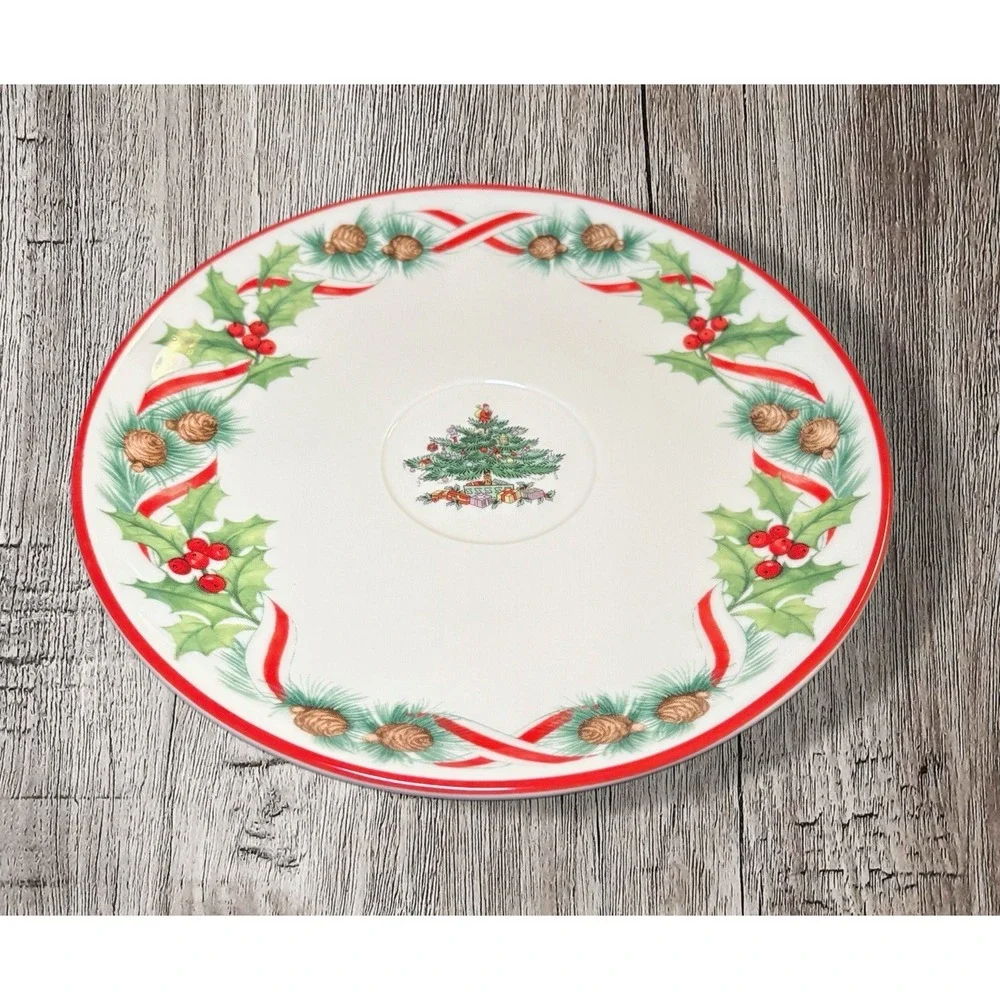 SPODE Christmas Annual Teacup & Saucer NIB